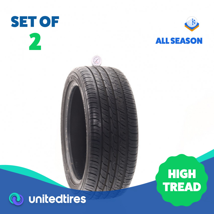 Set of (2) Used 215/45ZR17 Ironman IMove Gen 3 AS 91W – 8.5/32