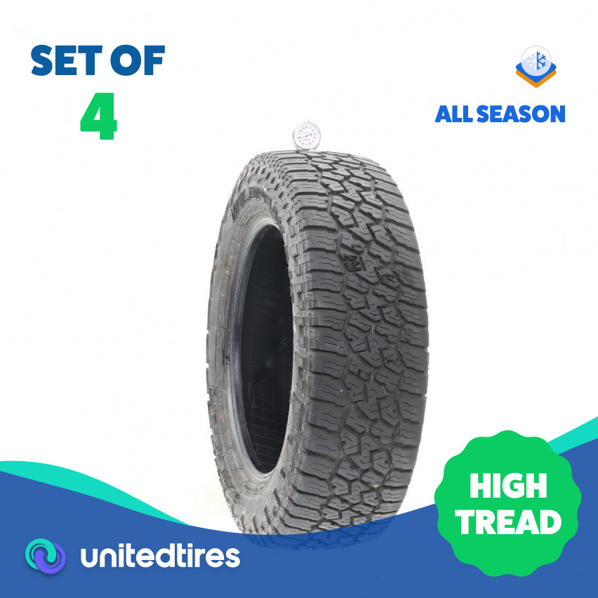 Set of (4) Used 215/65R17 Falken Wildpeak A/T3W 99T – 9.5-11.5/32 (19LAF)