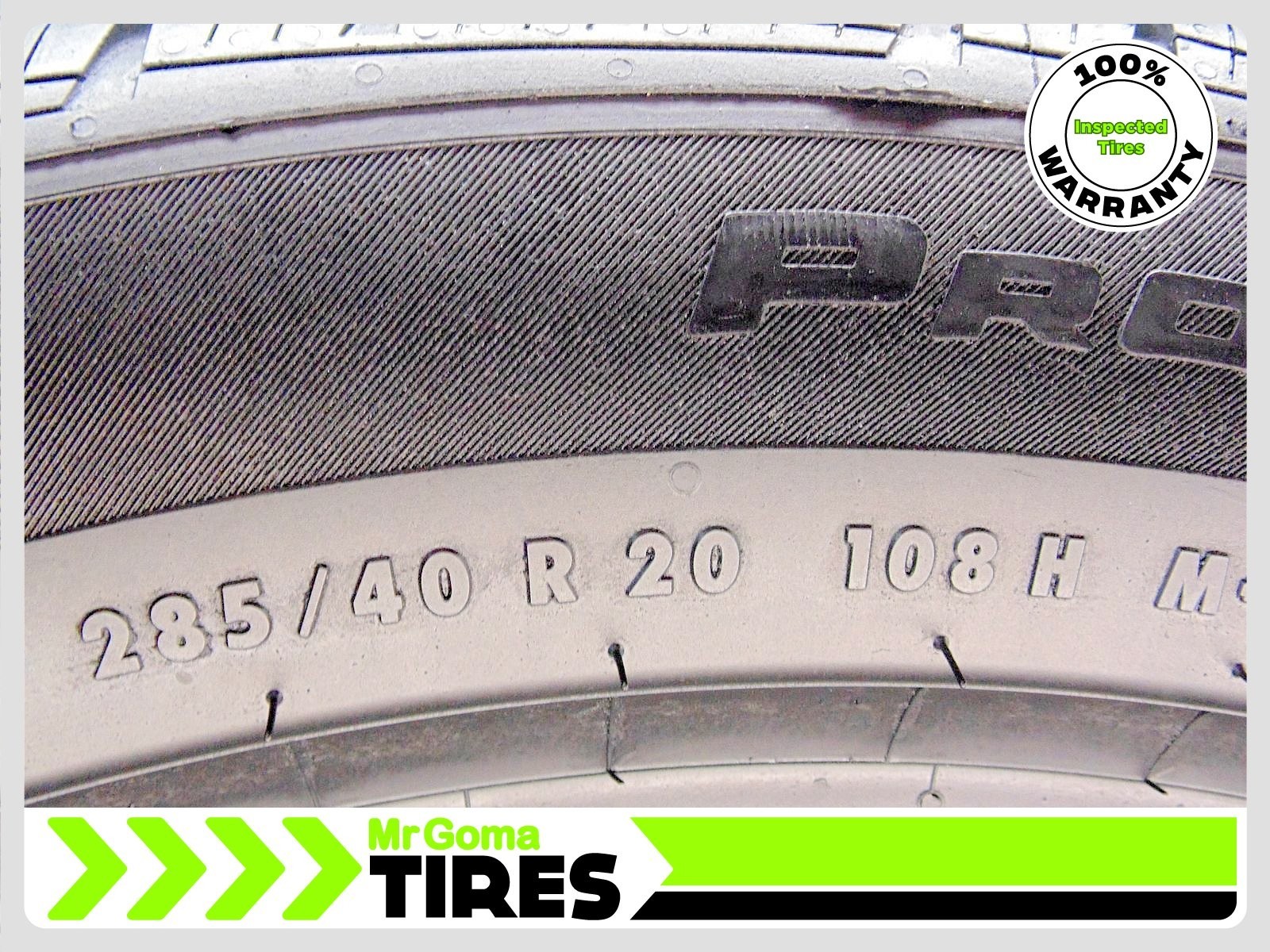 2 CONTINENTAL PROCONTACT GX XL 285/40R20 USED TIRES 7.3/32 TREAD 108H 2854020