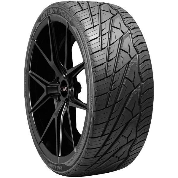 (QTY 4) 285/25ZR20 Venom Power Ragnarok GTS 93W XL Black Wall Tires
