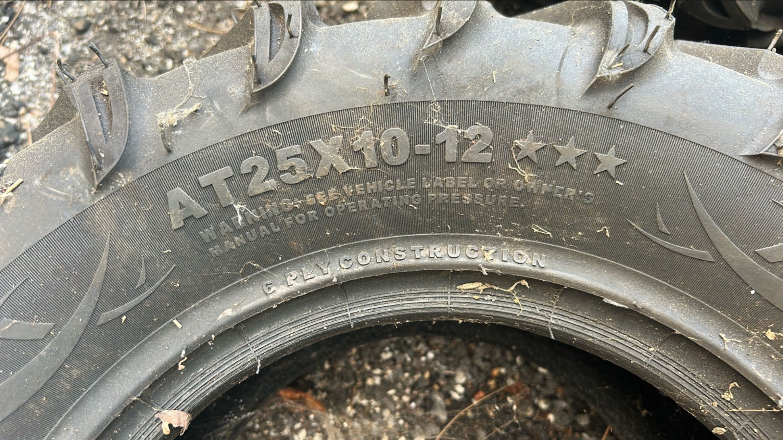 Tire Carlisle 25×10.00-12 25×10-12 25x10x12 6 Ply UTV ATV