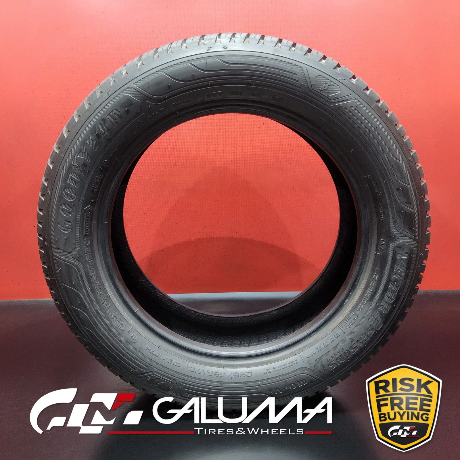 1X Tire Brand NEW Goodyear Vector 4 Seasons CargoMO-V 225/55R17C 109/107H #94067
