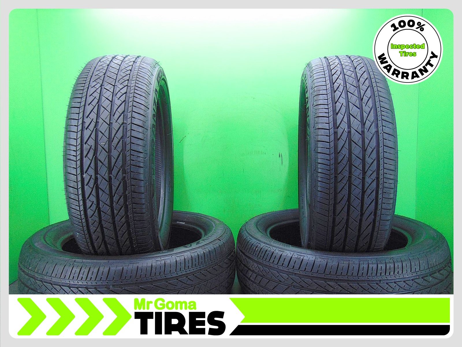4 235/55R19 USED TIRES BRIDGESTONE TURANZA EL440 8.0/32 TREAD 101H 2355519