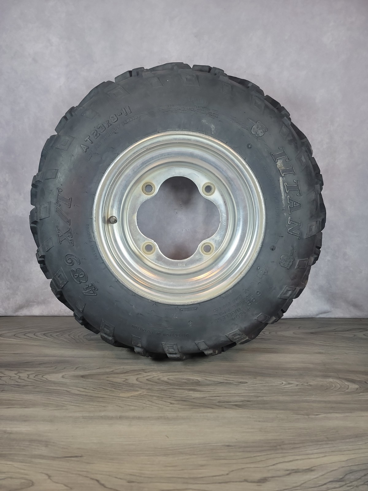 Titan AT23x8‑11 Tire & Rim | 23×8‑11 ATV Front Wheel Used ATC 200X