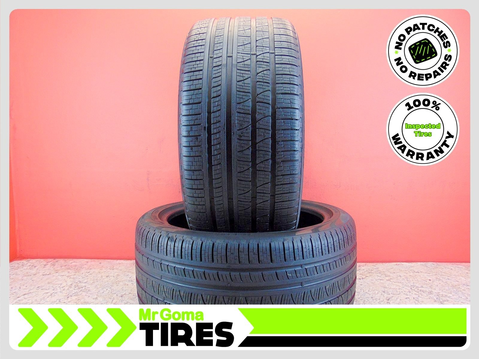 2 PIRELLI SCORPION VERDE AS ECOIMPACT XL 315/35R21 USED TIRES 78%LIFE NO PATCH