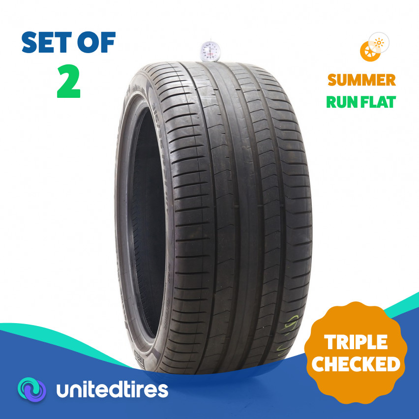 Set of (2) Used 315/35R21 Pirelli P Zero PZ4 Run Flat 111Y – 7/32