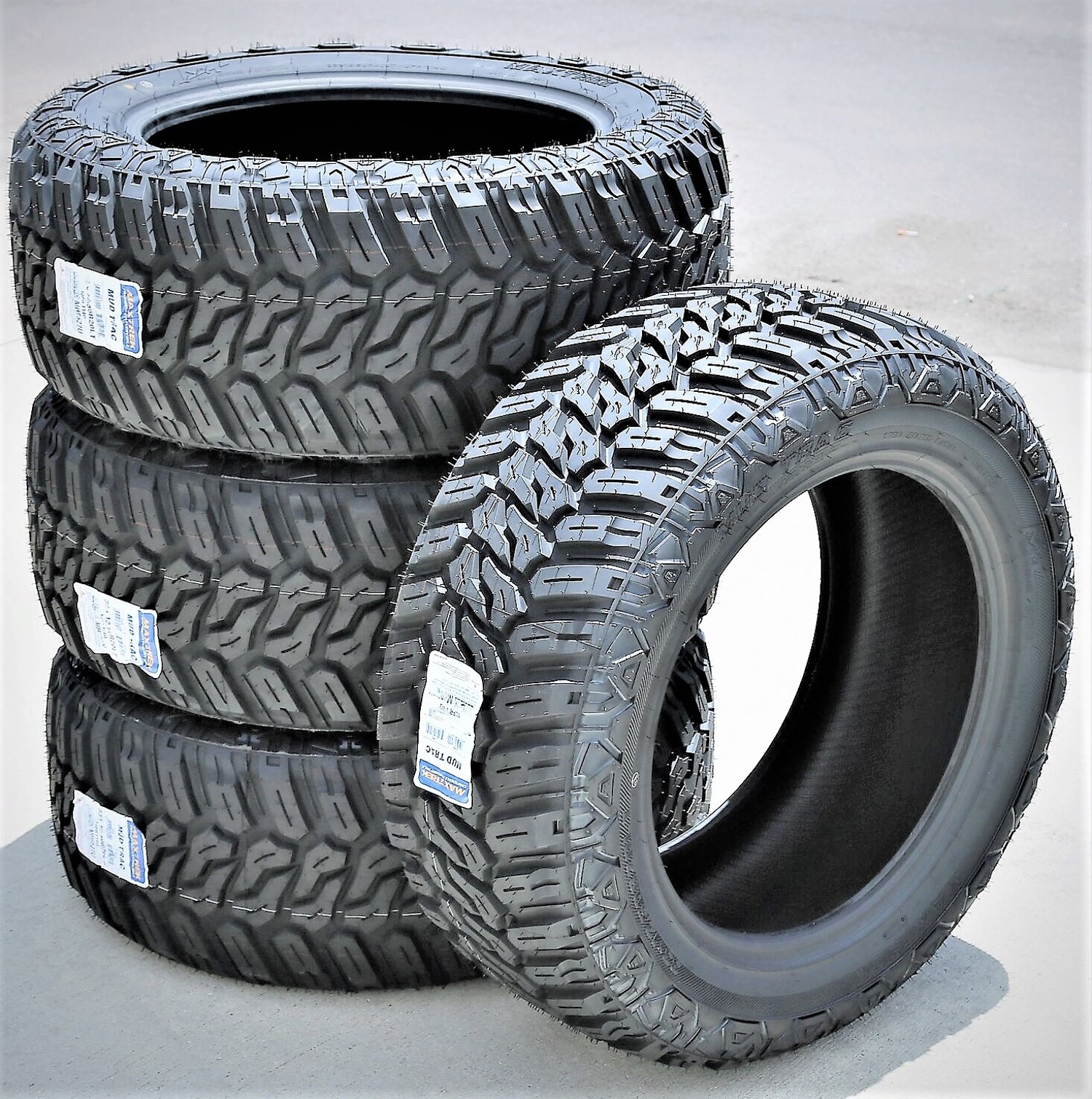 2 Maxtrek Mud Trac 285/55R22 124/121Q E 10 Ply Light Truck Tires