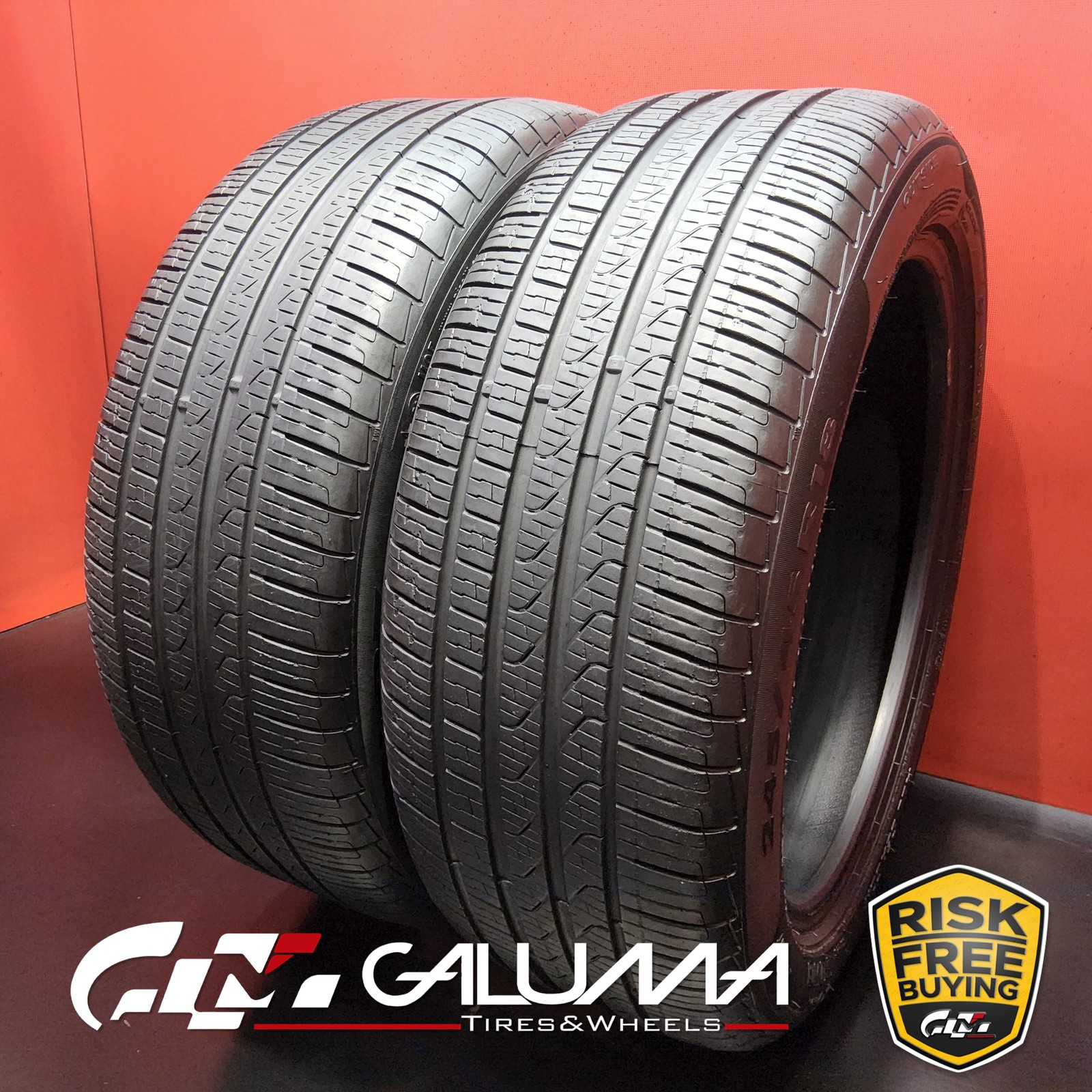 Set of 2 Tires Pirelli Cinturato P7 A/S RunFlat ★MOE 245/45R18 No Repairs #96218
