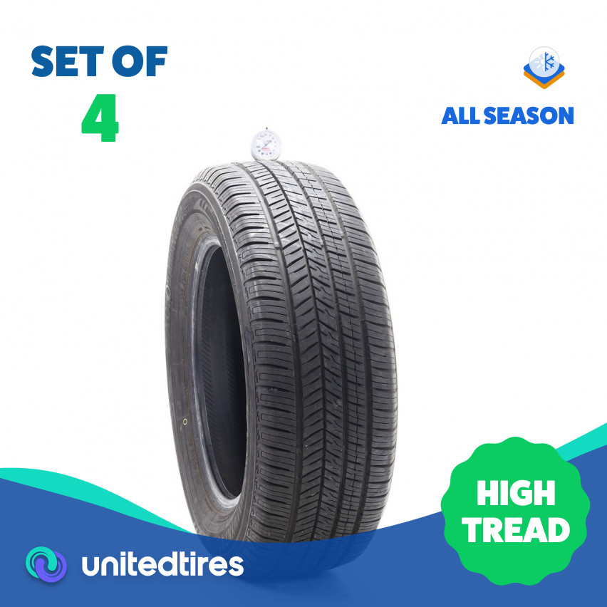 Set of (4) Used 215/60R16 Yokohama YK740 GTX 95V – 9-9.5/32