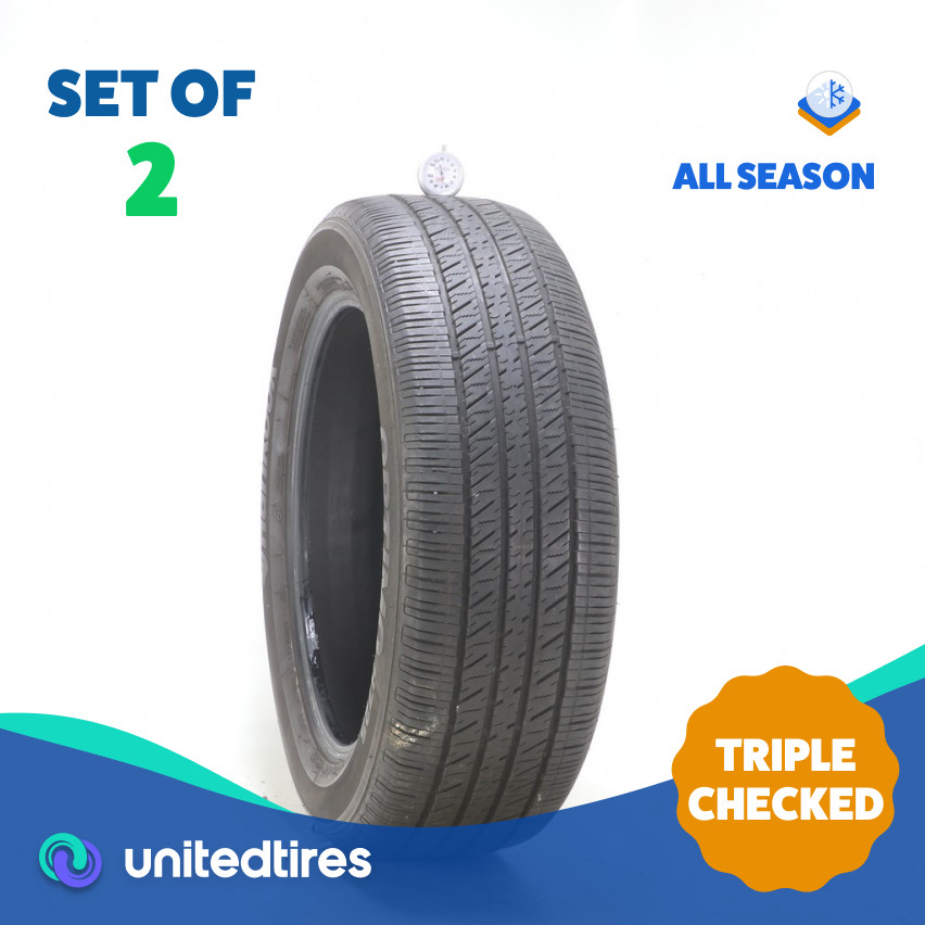 Set of (2) Used 235/55R19 Hankook Optimo H725 101H – 6/32