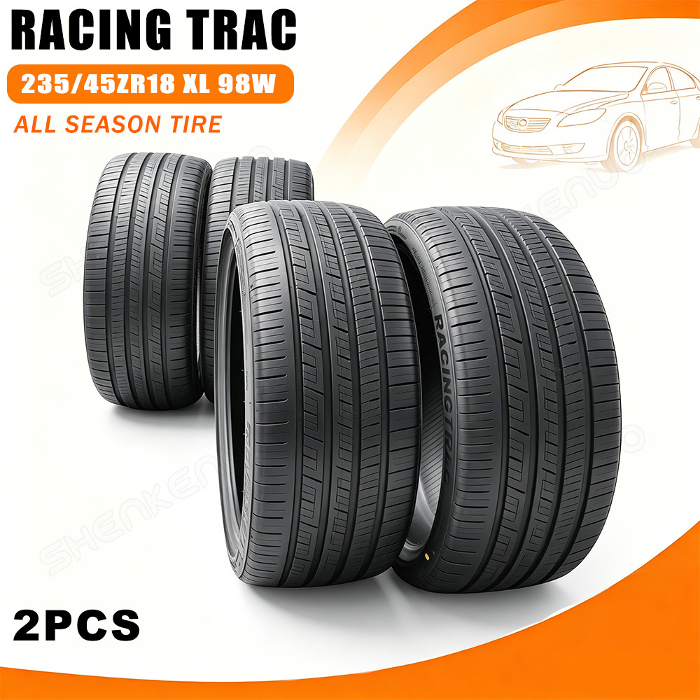 2PC Tires SKN 235/45ZR18 235/45R18 98W XL RACING TRAC A/S All Season Performance
