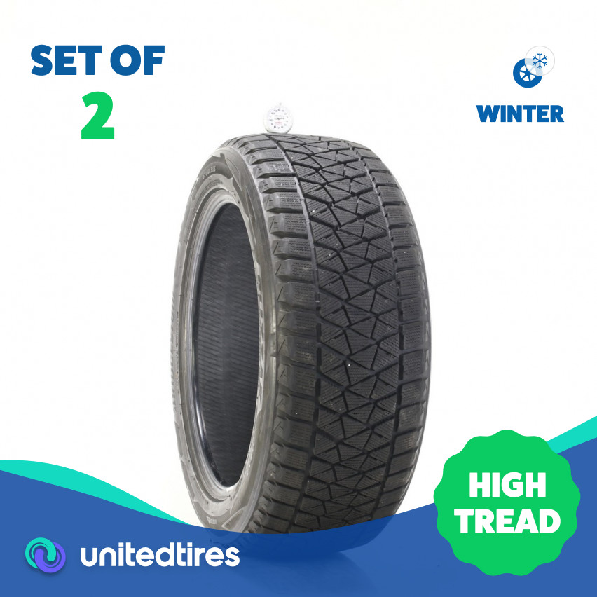 Set of (2) Used 255/50R19 Bridgestone Blizzak DM-V2 107T – 10/32