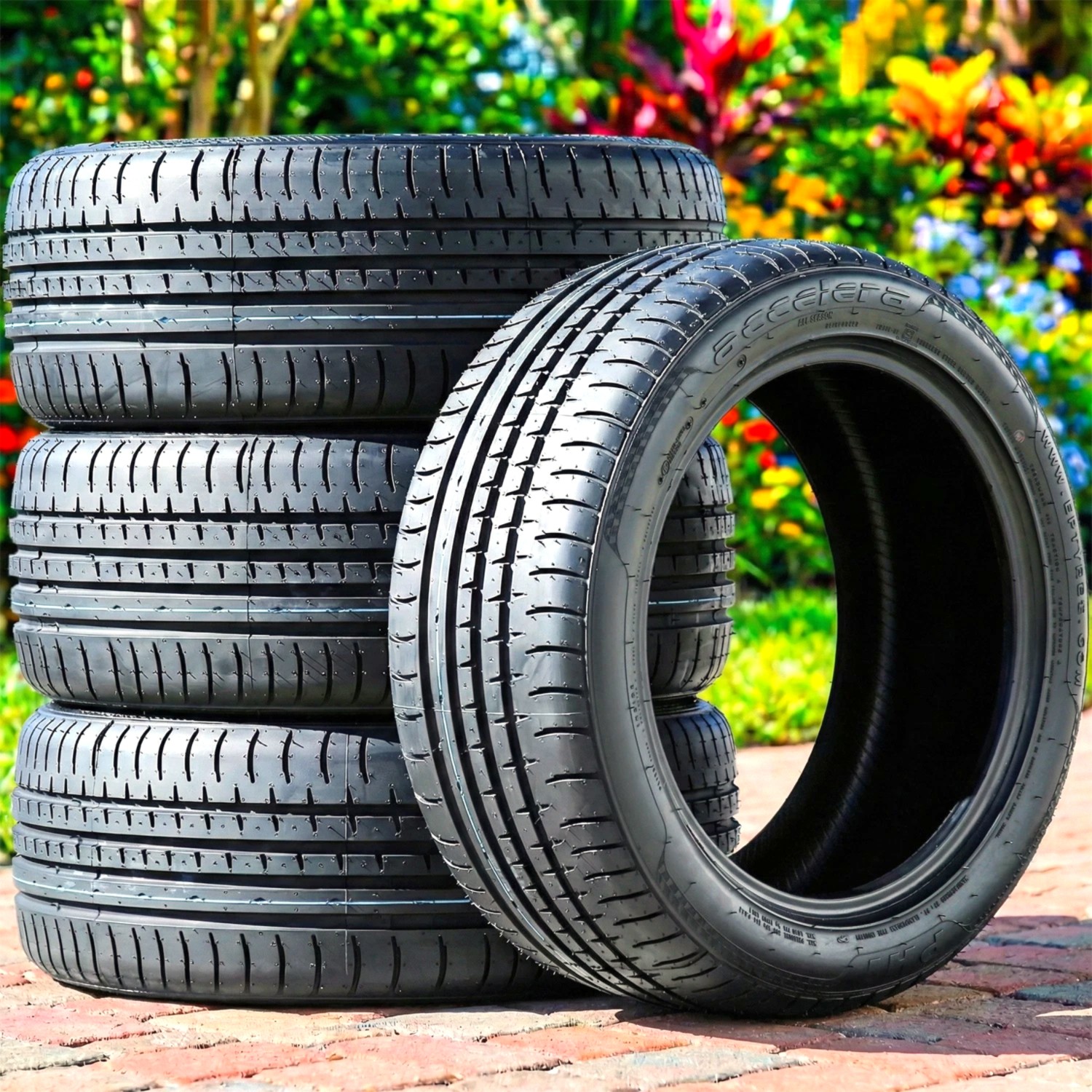 4 New Accelera Phi 2x 225/40R19 ZR 93Y XL 2x 265/35R19 ZR 98Y XL AS A/S Tires