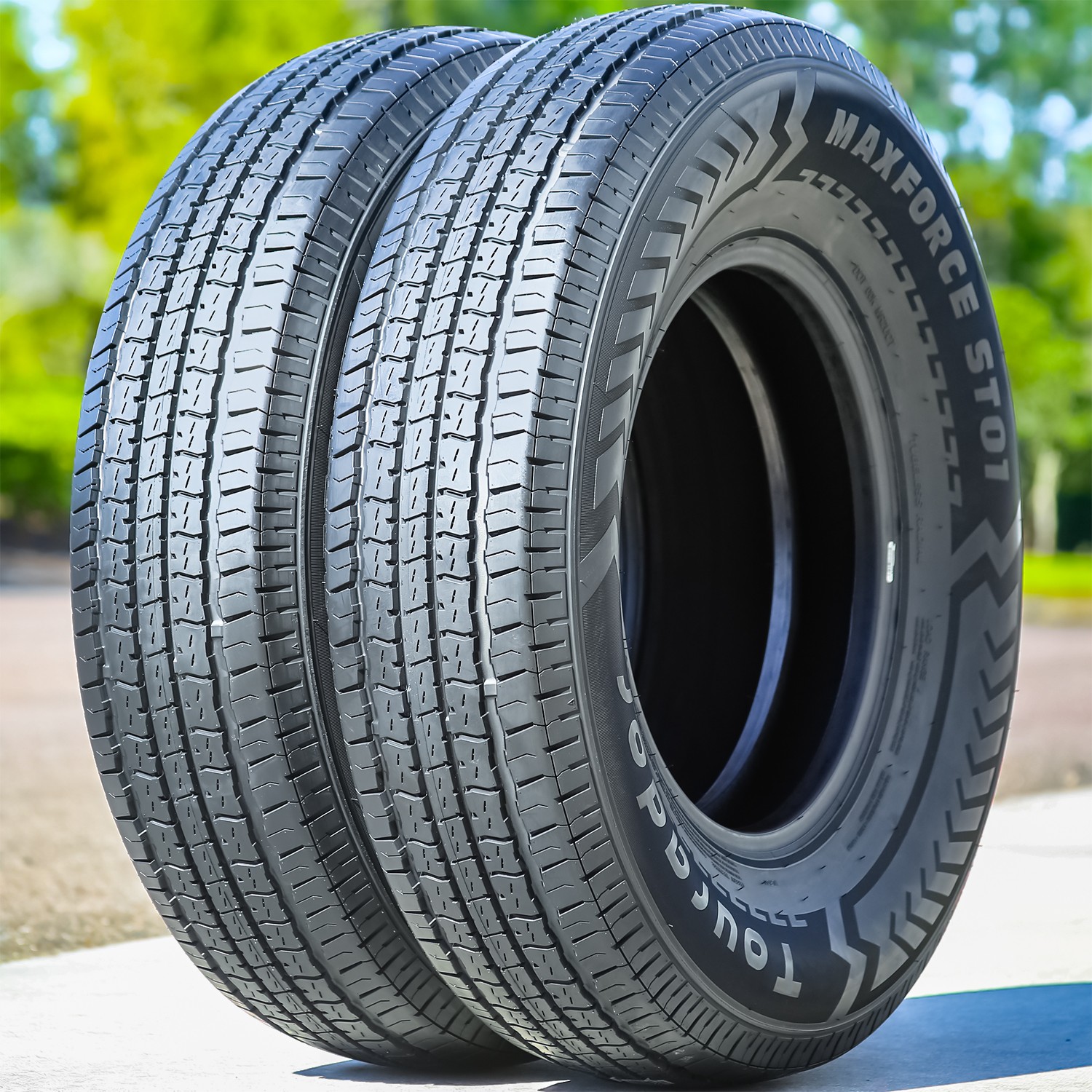 Tire Tourador MaxForce ST01 Semi-Steel ST 225/75R15 Load E 10 Ply Trailer