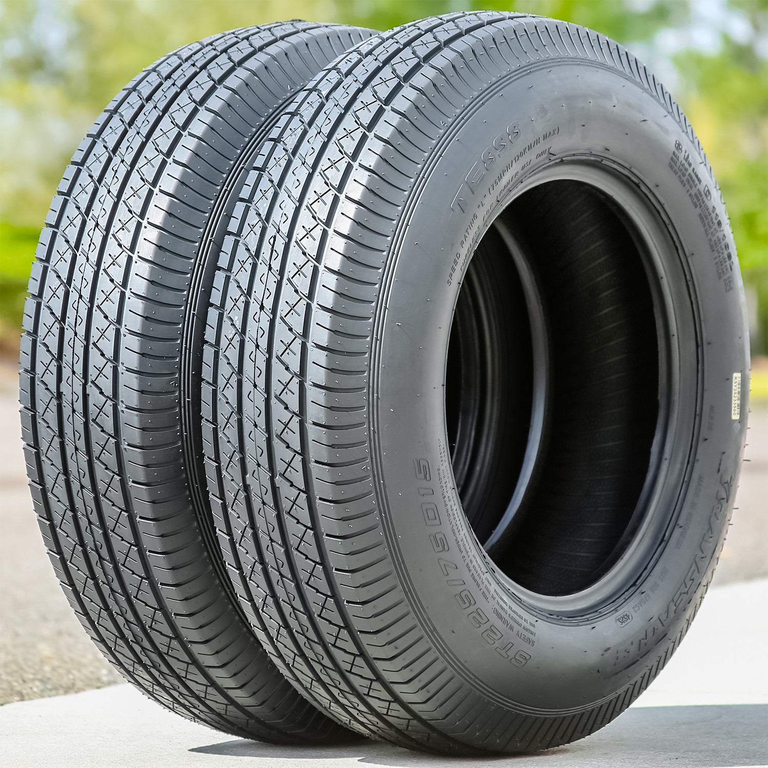 Tire ST 205/75D15 101/97L Load C 6 Ply Transeagle TE898 Trailer