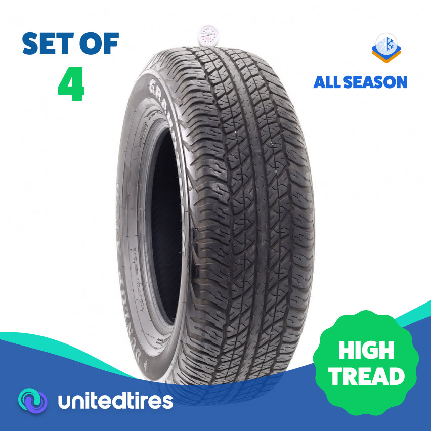 Set of (4) Used 265/70R17 Dunlop Grandtrek AT20 113S – 9.5-10.5/32