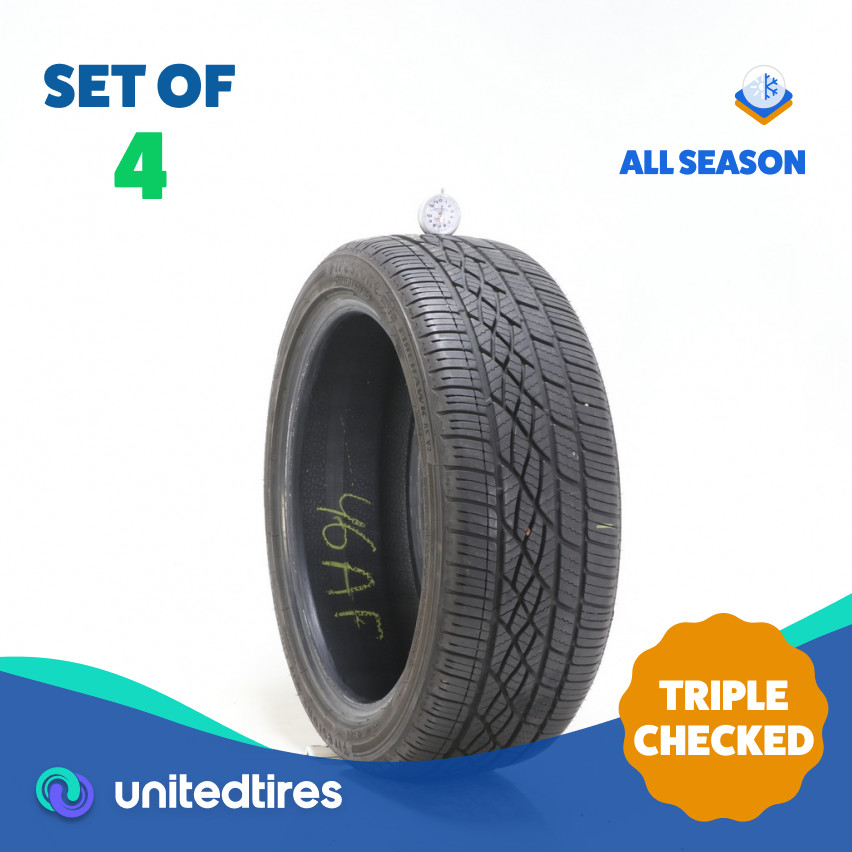 Set of (4) Used 215/45R18 Firestone Firehawk AS V2 93W – 7-8/32