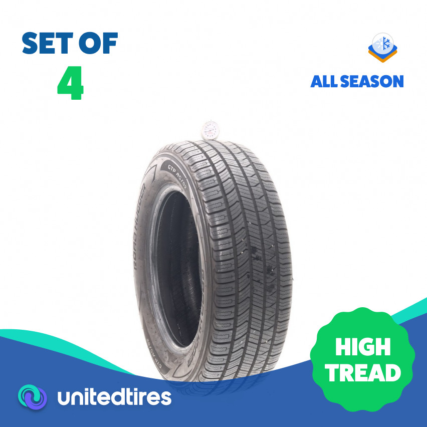 Set of (4) Used 215/60R16 Road Hugger GTP AS/02 95V – 9.5-10/32