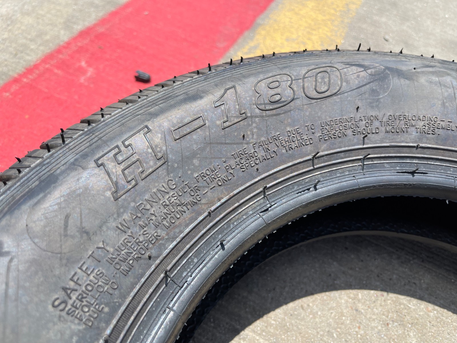 (1) 175/80/13 HI-RUN H-180 tire ST175/80D13 LT 6 ply LR C 91M trailer NEW