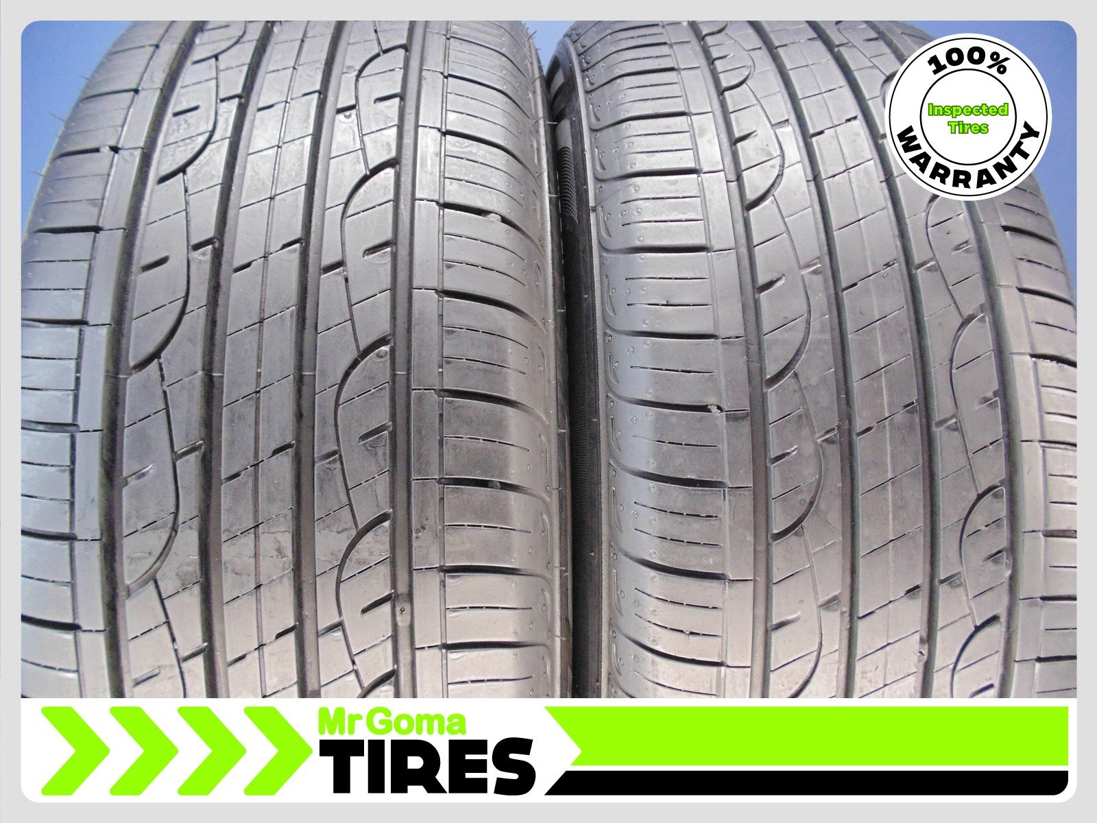 SET OF 2 NEXEN N PRIZ RH7 P225/55R18 USED TIRES 8.7/32 TREAD 225/55/18 2255518