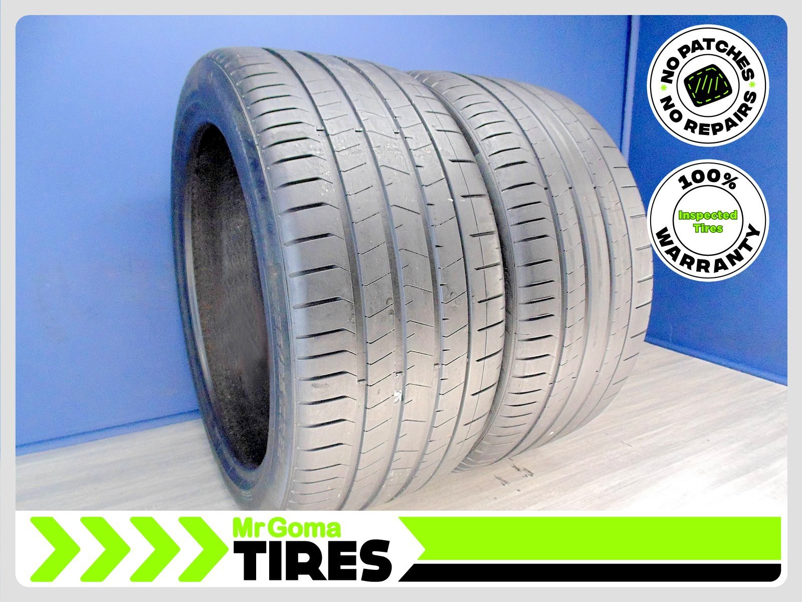 2 PIRELLI P ZERO TM PZ4 L XL 325/35ZR22 USED TIRES 6.7/32 TREAD NO PATCH 3253522