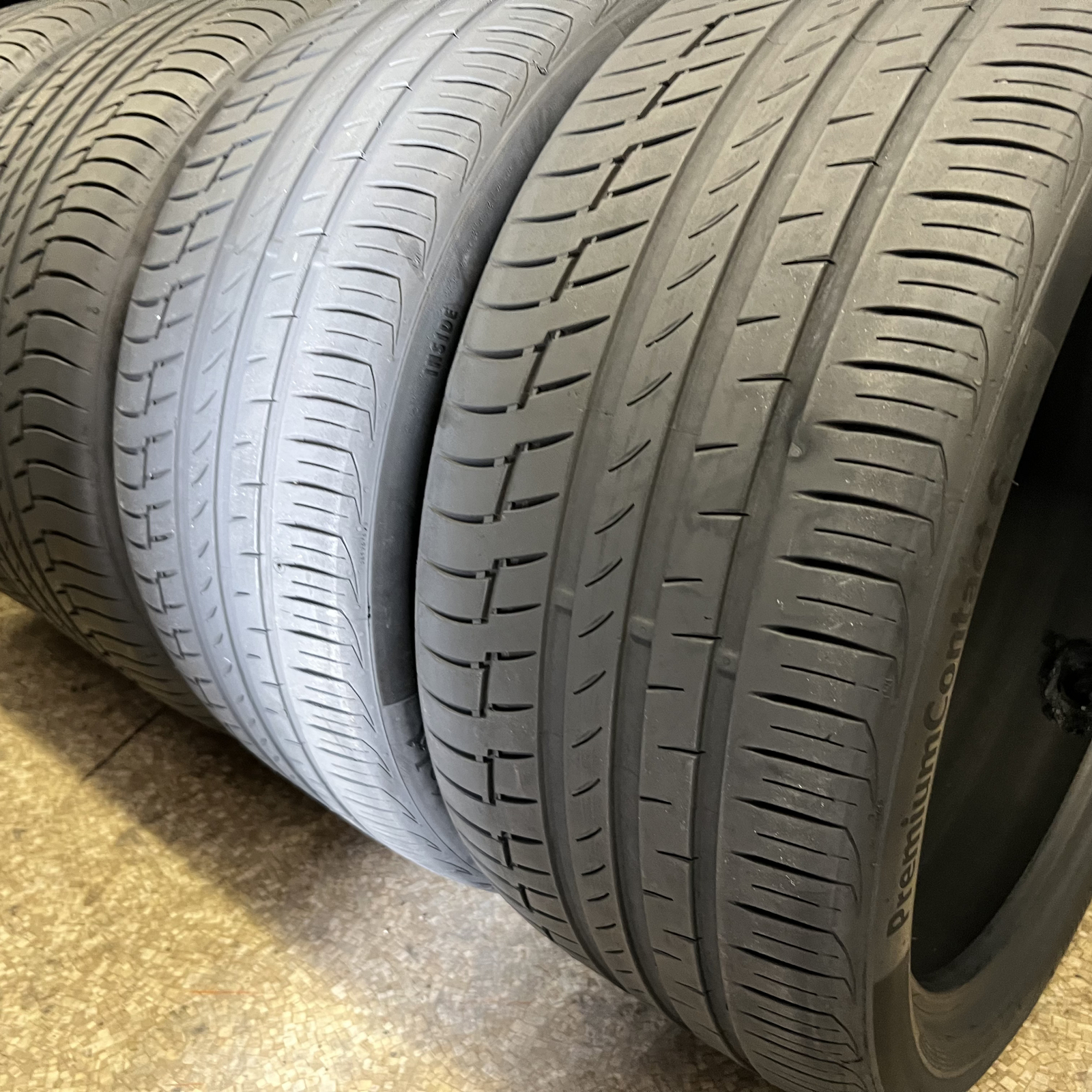 Set Of 4 Tires Likenew Continental PremiumContact 6 BMW 275/35R22 & 315/30ZR22