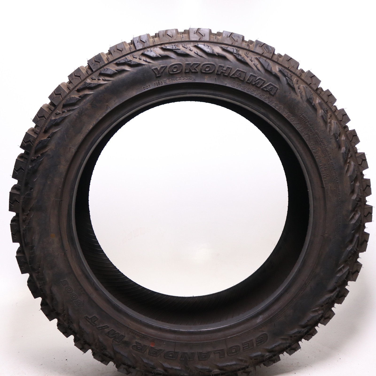 Set of 4 New LT 285/55R22 Yokohama Geolandar M/T G003 – 124/121Q – 19/32