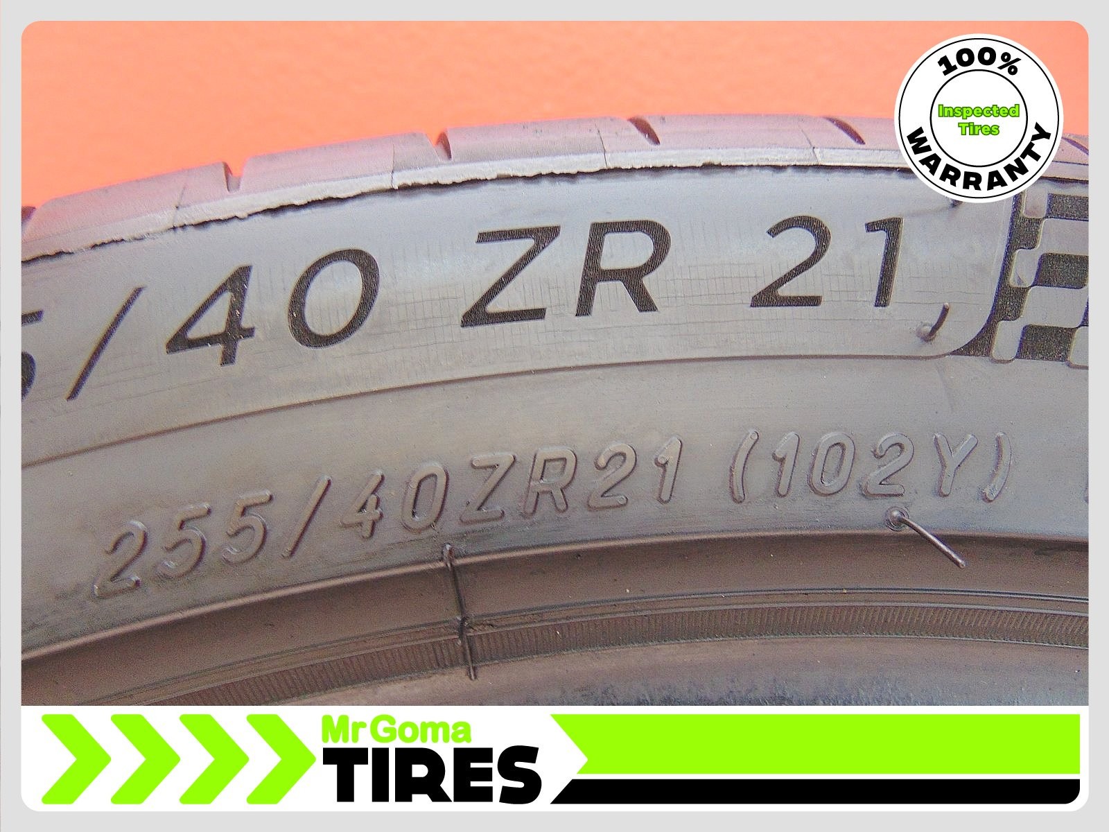 1 MICHELIN PILOT SPORT 4S XL 255/40ZR21 USED TIRE 7.3/32 TREAD 102Y 2554021