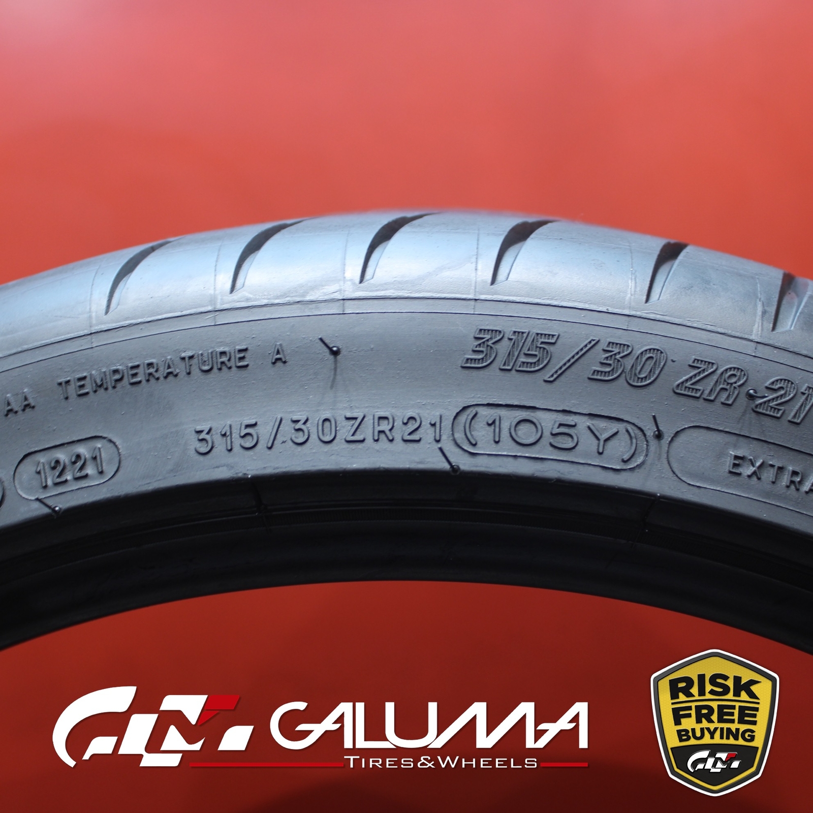 1X Tire LikeNEW Michelin Pilot Sport Cup 2 315/30/21 315/30ZR21 3153021 #71210