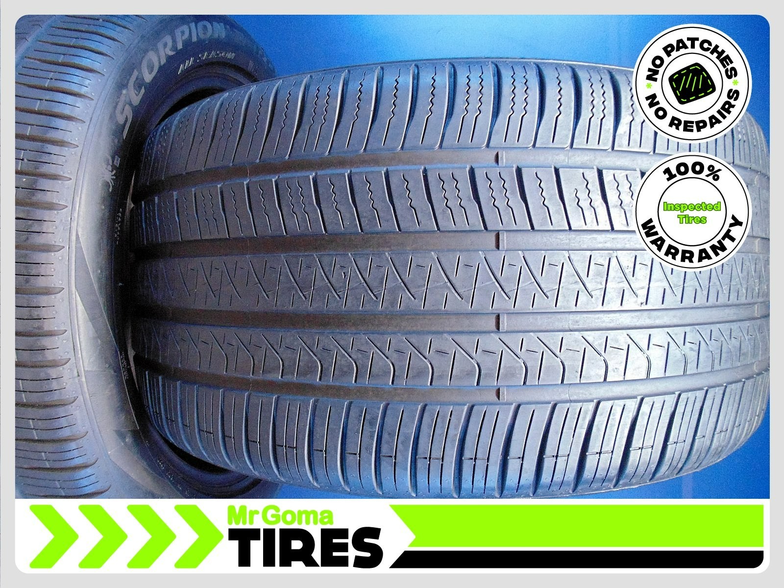 2 PIRELLI SCORPION TM ZERO ALL SEASON MO-S PNCS 315/40R21 USED TIRES 7/32 AVG