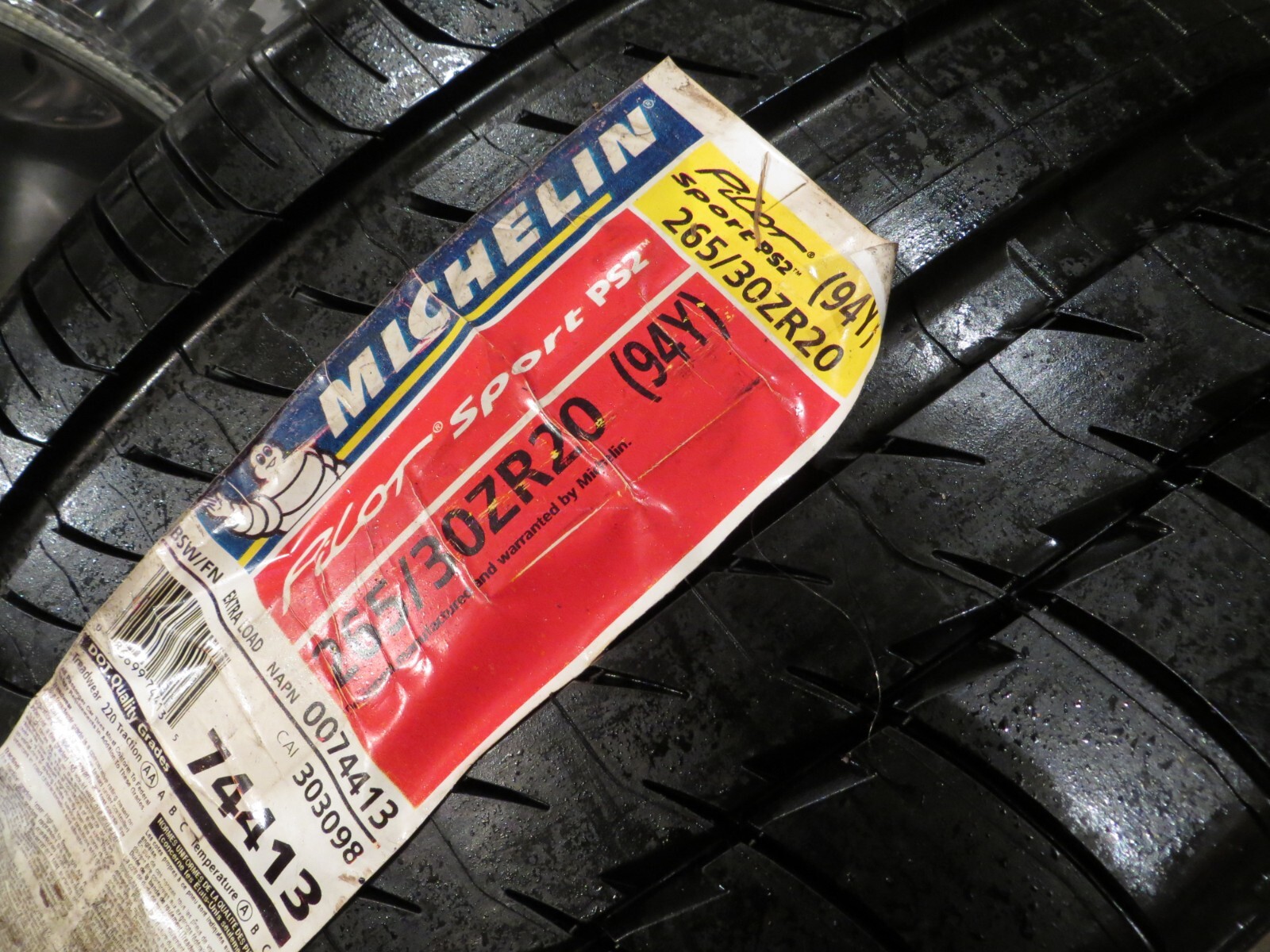 NEW 1 ONE MICHELIN PILOT SPORT PS2 265/30ZR20 94Y XL RO1 AUDI 265 30 20 2888