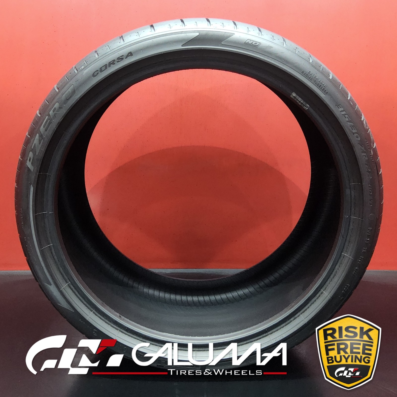 1 (One) Tire LikeNEW Pirelli P Zero CORSA PZC4 315/30ZR22 107Y No Repairs #88825