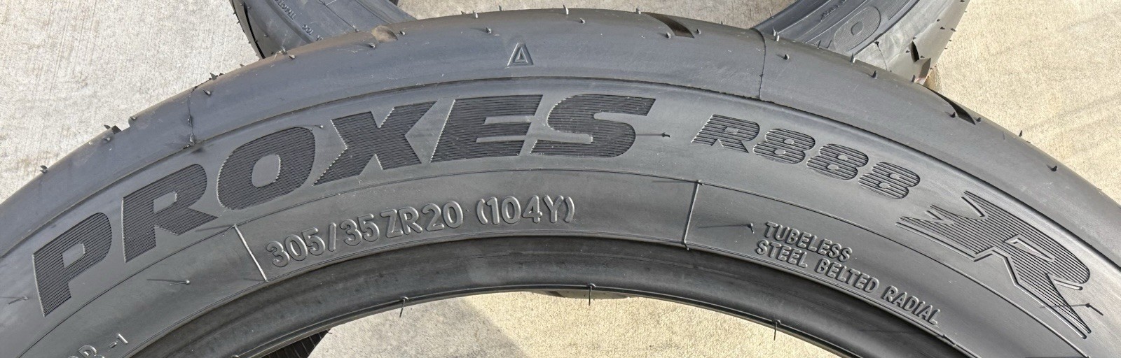 TWO BRAND NEW 305/35ZR20 (104Y) Toyo R888R Streetable Track & Competition Tires