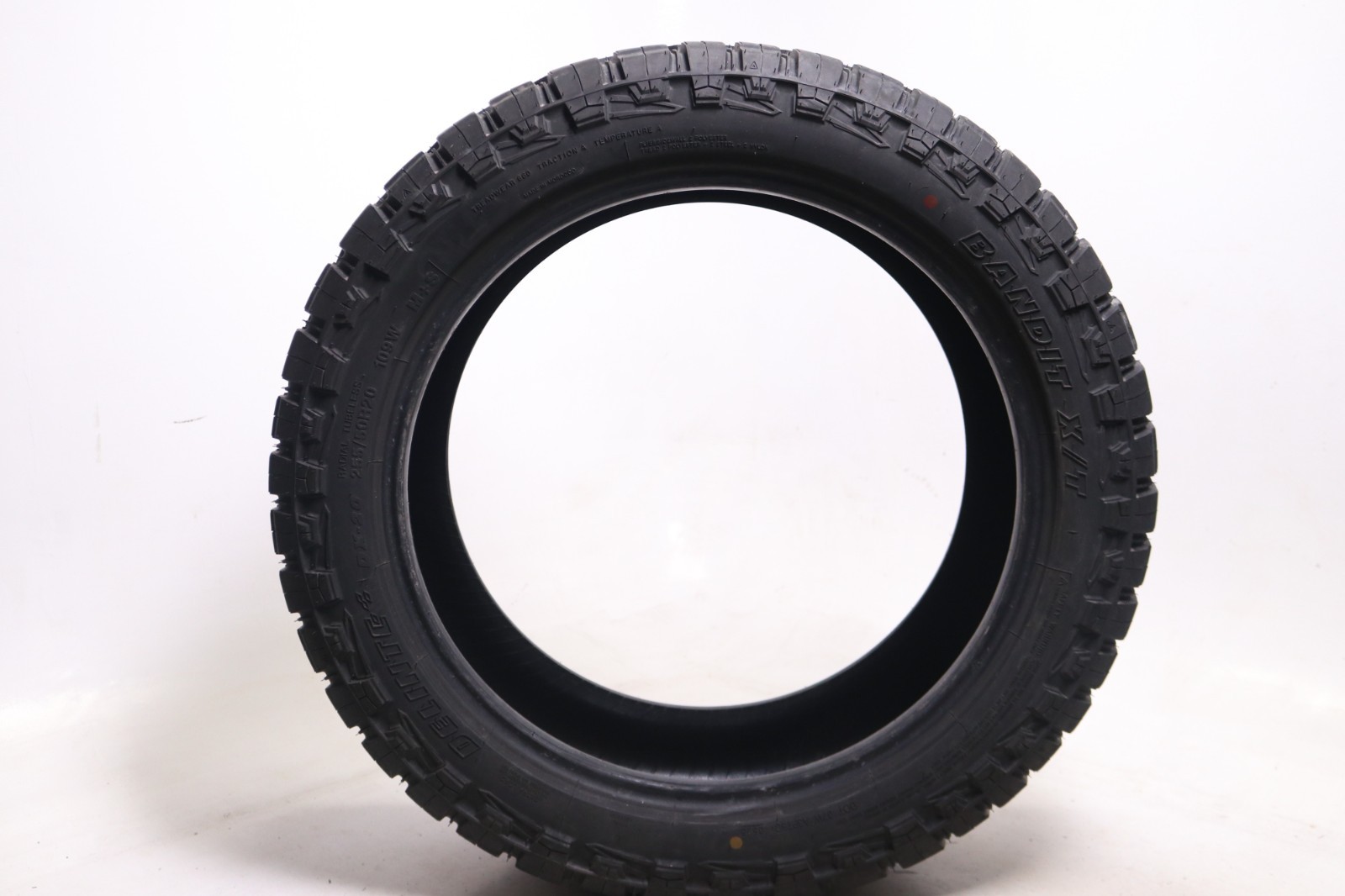 Set of 2 Used 255/50R20 Delinte DX-20 Bandit X/T – 109W – 11.5/32 No Repairs