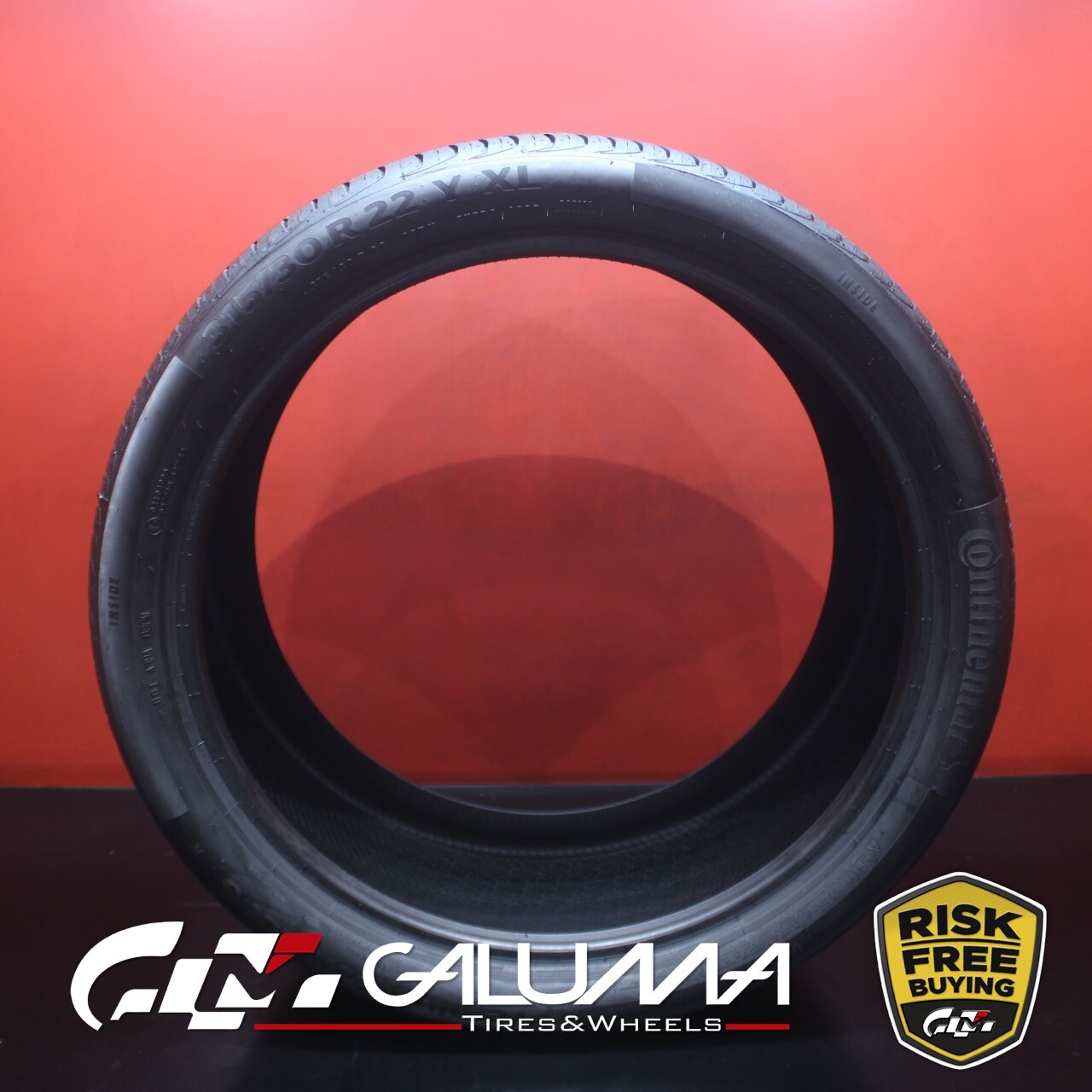 1 (One) Tire LikeNEW Continental PremiumContact 6 315/30R22 315/30/22 #83100