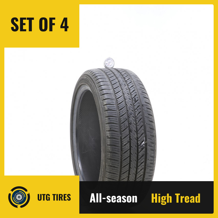 Set of (4) Used 225/45R18 Yokohama YK-GTX 95V – 9.5-11/32