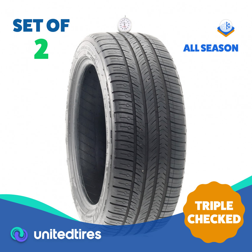 Set of (2) Used 235/45ZR18 Michelin Pilot Sport All Season 4 98Y – 6.5/32