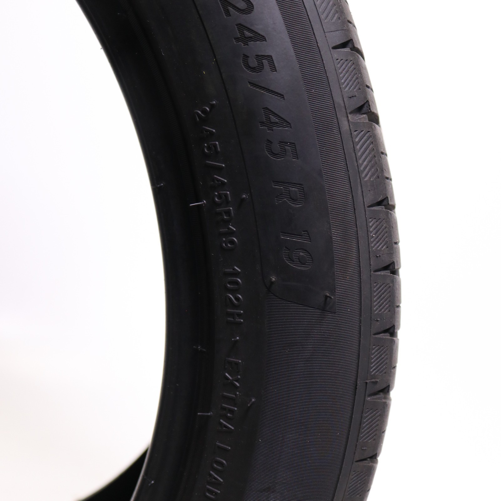Set of 4 Used 245/45R19 Michelin Primacy A/S – 102H – 6.5-7/32