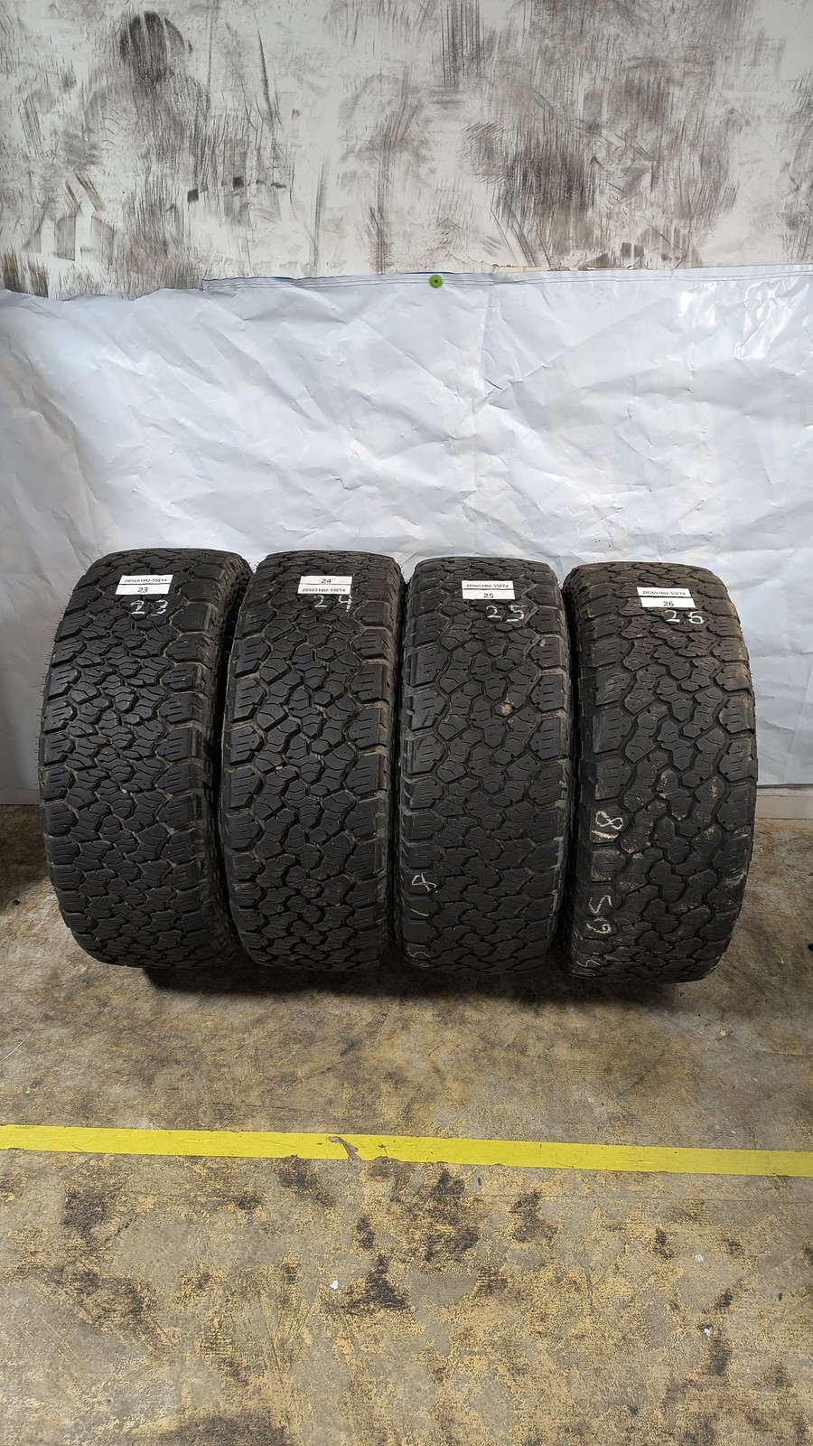 Set Of 4 – 285/65R18 General Grabber A/TX – Used Tires