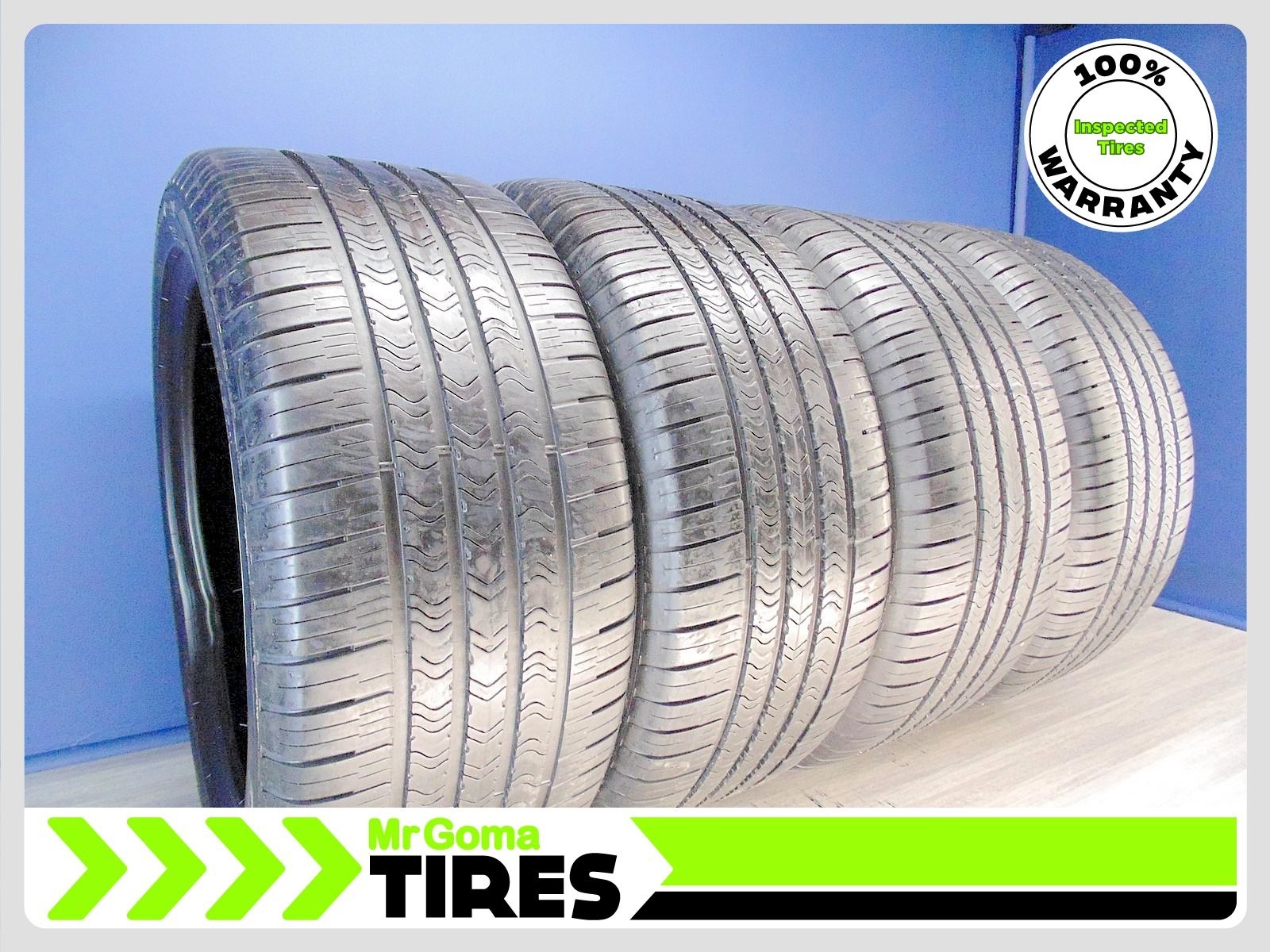 4 GOODYEAR EAGLE SPORT ALL SEASON MOE RFT XL 285/40R20 USED TIRES 108V RUN FLAT