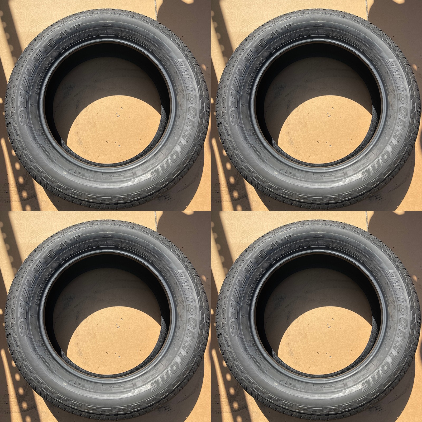 Takeoff Bridgestone Dueler H/T Set of 4 265/60R20 112H Tire 2656020 265 60 20