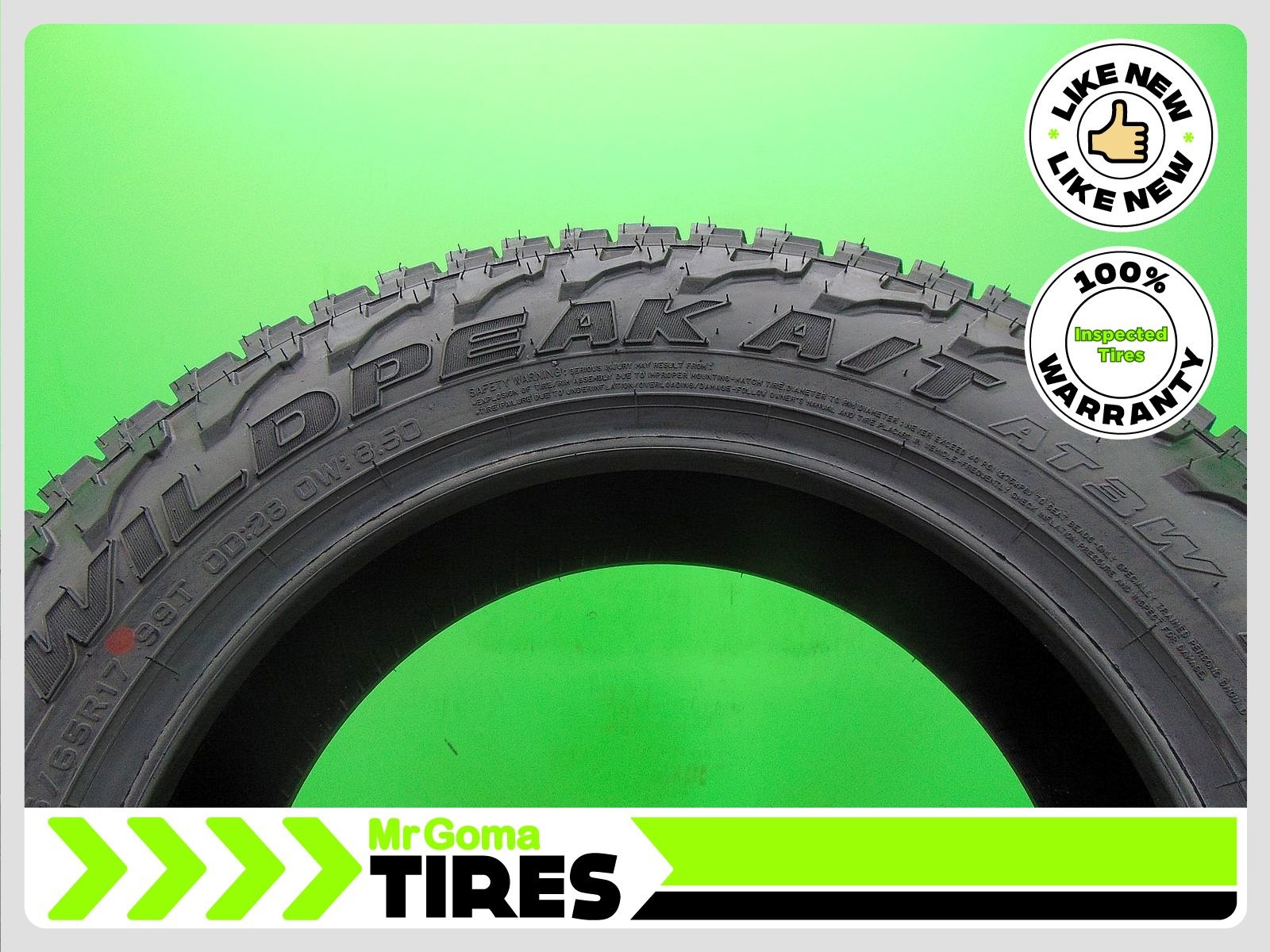 1 215/65R17 FALKEN WILDPEAK A/T AT3W USED TIRE 10.0/32 TREAD 2156517 99T