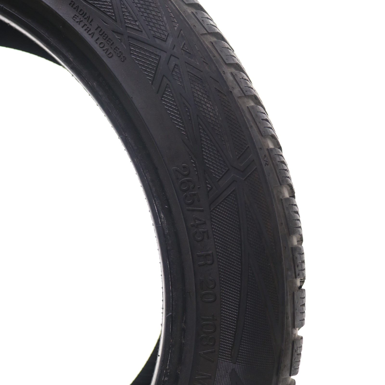 Used 265/45R20 Vredestein Wintrac Pro – 108V – 7/32 No Repairs