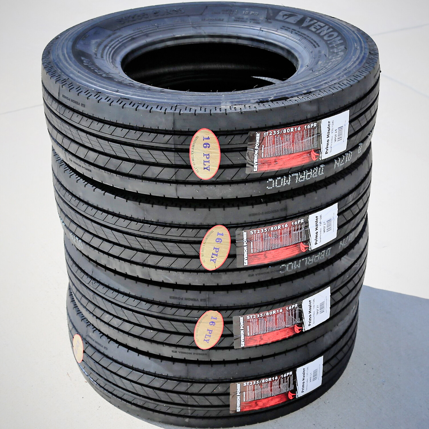 4 Tires Venom Power Primo Hauler All Steel ST 235/80R16 Load H 16 Ply Trailer