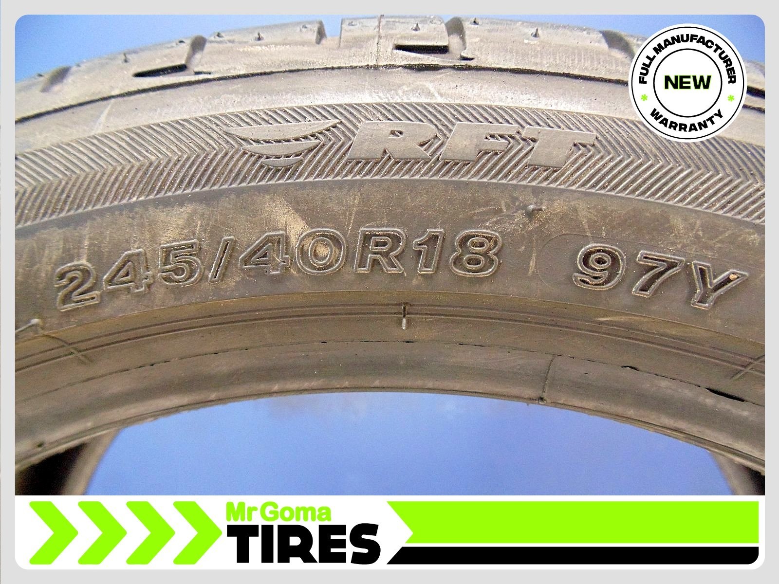 1 BRAND NEW TIRES BRIDGESTONE POTENZA S001 MOE RFT XL 245/40R18 97Y 2454018
