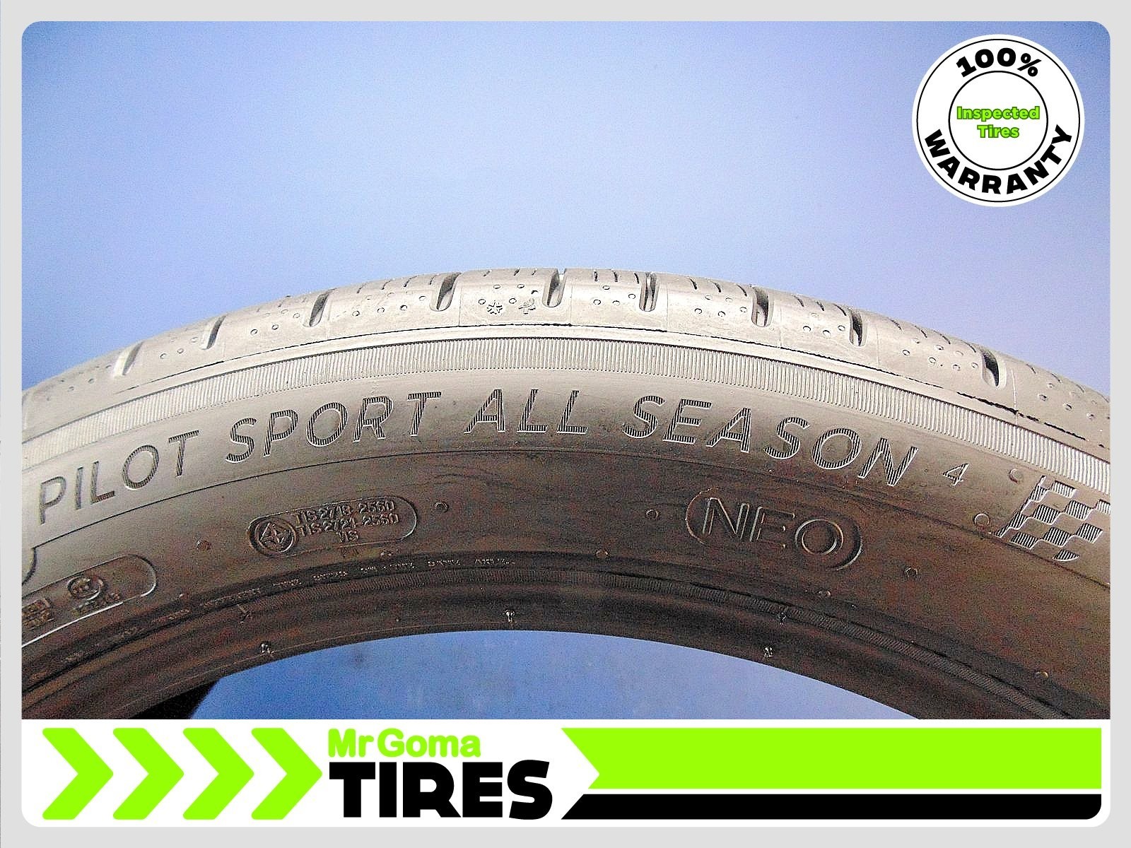 2 Michelin Pilot Sport All Season 4 NEO XL 255/45R21 106V Tread 7/32 22554521