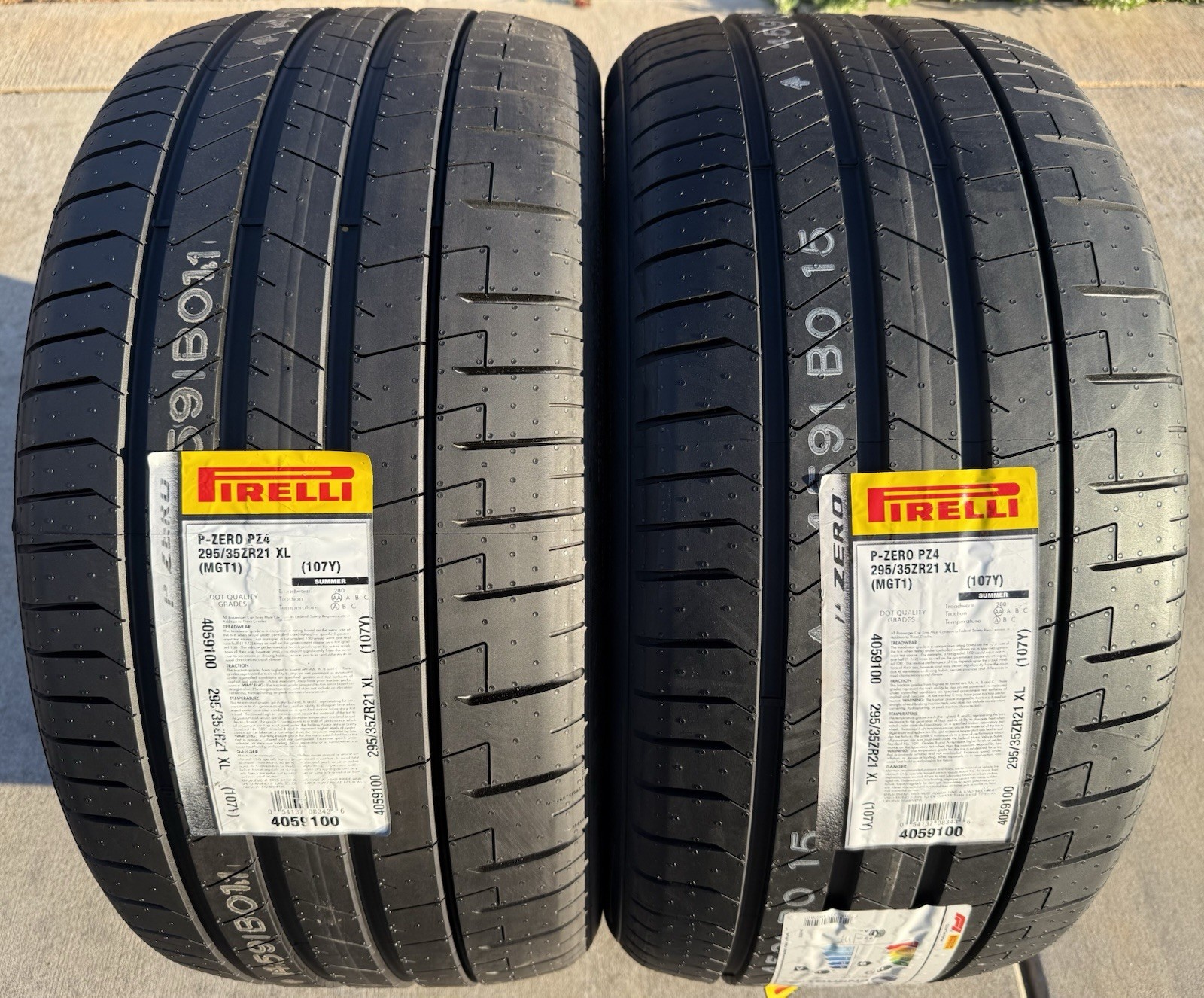 TWO BRAND NEW 295/35ZR21 (107Y) Pirelli P Zero PZ4 Star ★ BMW Tires 2953521