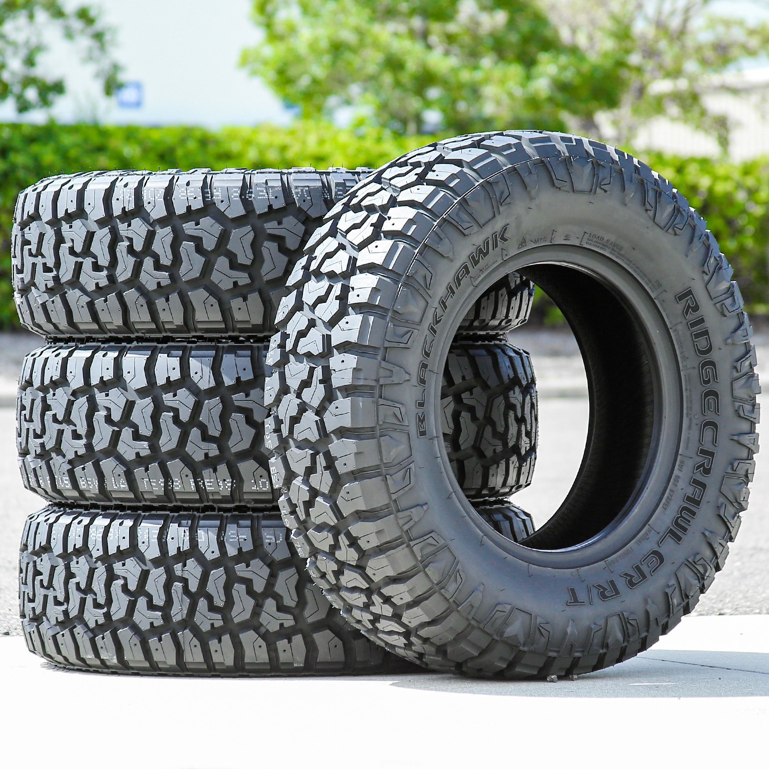 4 Tires Blackhawk Ridgecrawler R/T LT 37X12.50R22 F 12 Ply RT Rugged Terrain