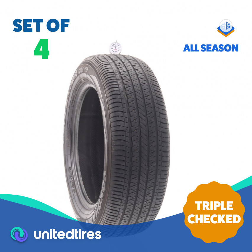 Set of (4) Used 225/60R18 Yokohama Geolandar G91HV 100H – 7-8.5/32 (11EIH)