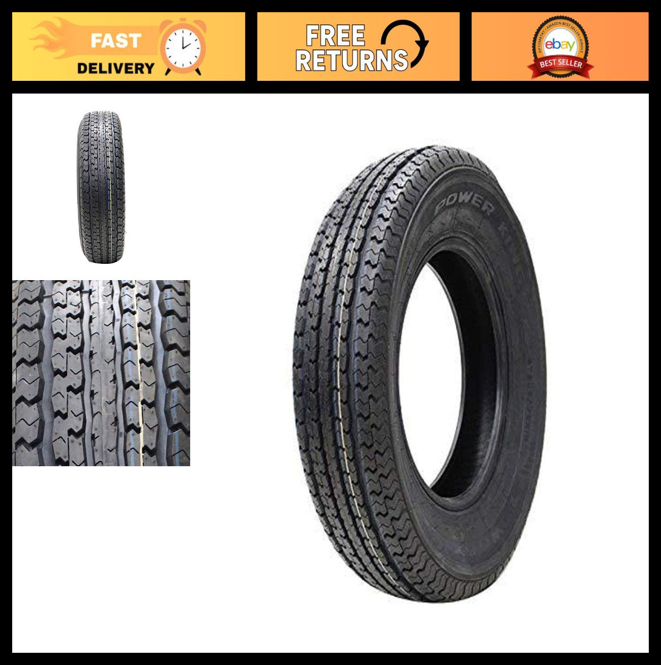 Heavy-Duty Towmax STR II Trailer Tire ST205/75R15 126L | All-Season, Durable Per